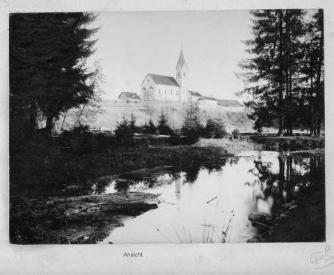 Historische Aufnahme der Ludwigsthaler Kirche